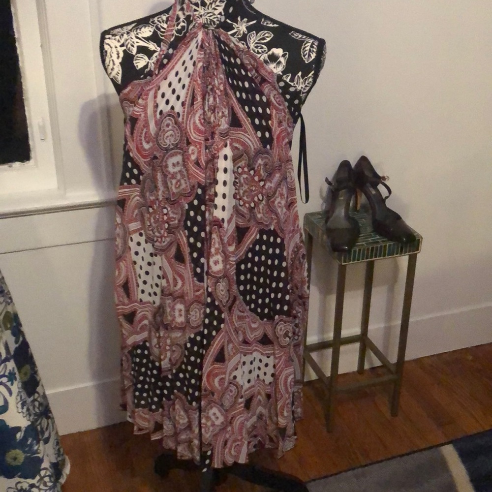 Chiffon halter dress